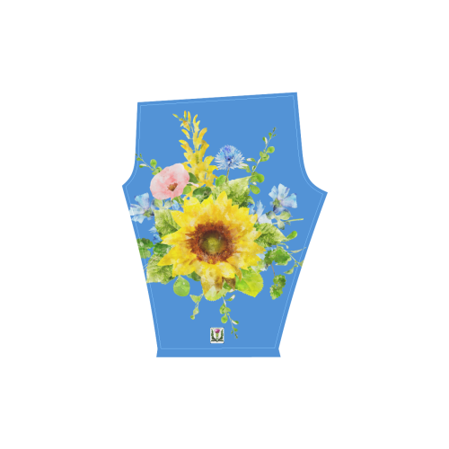 Fairlings Delight's Sunflower Bouquets 53086D1 Women's Low Rise Capri Leggings (Invisible Stitch) (Model L08)
