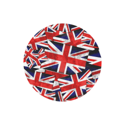 Union Jack British UK Flag Round Mousepad