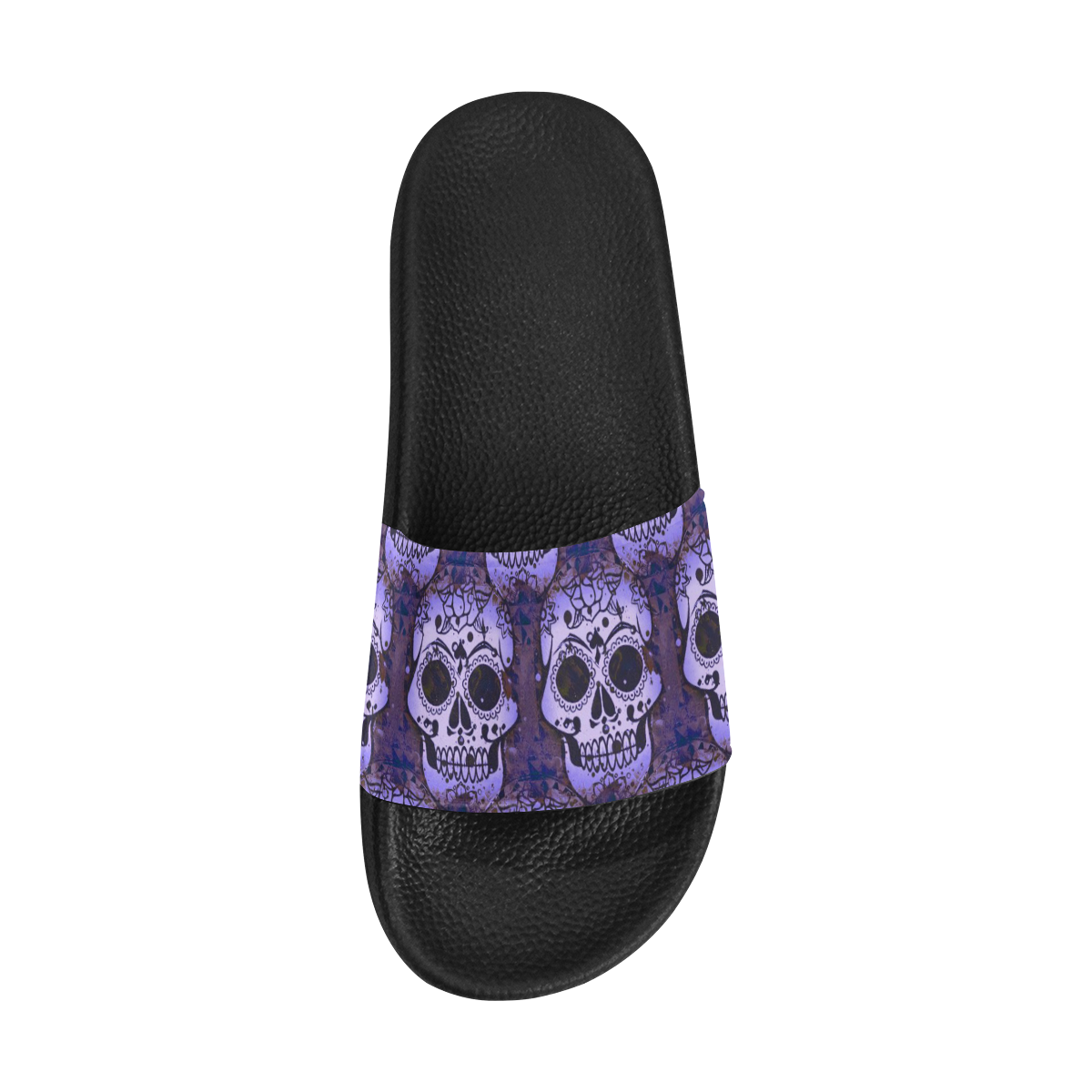 new skull allover pattern 05C by JamColors Women's Slide Sandals (Model 057)