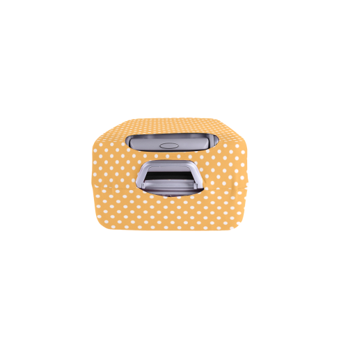 Yellow orange polka dots Luggage Cover/Small 18"-21"