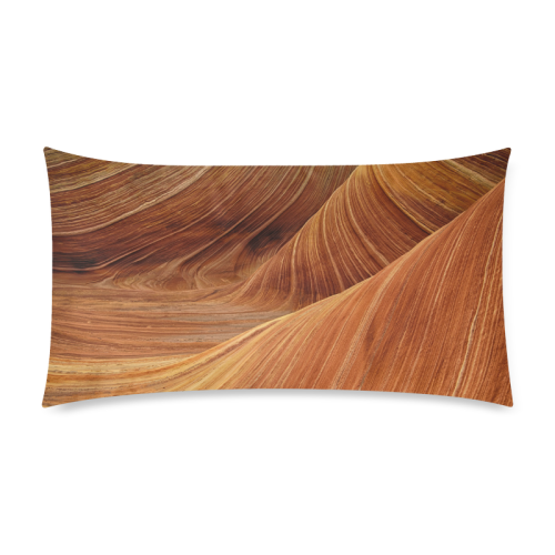 Sandstone Rectangle Pillow Case 20"x36"(Twin Sides)