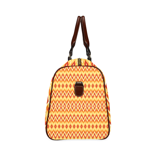 Colorful wavy motifs Waterproof Travel Bag/Small (Model 1639)