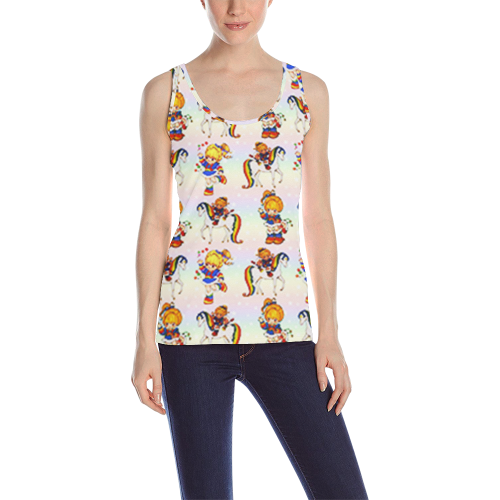 rainbow bright All Over Print Tank Top for Women (Model T43)