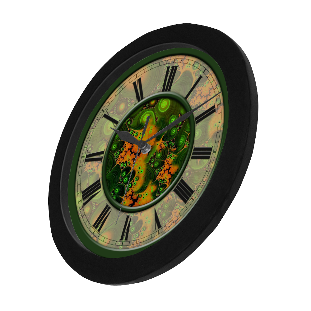 Pretty Paisley Clock Circular Plastic Wall clock
