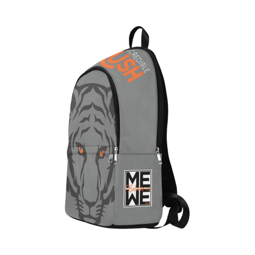 Crush Backpack - Tiger Grey Fabric Backpack for Adult (Model 1659)