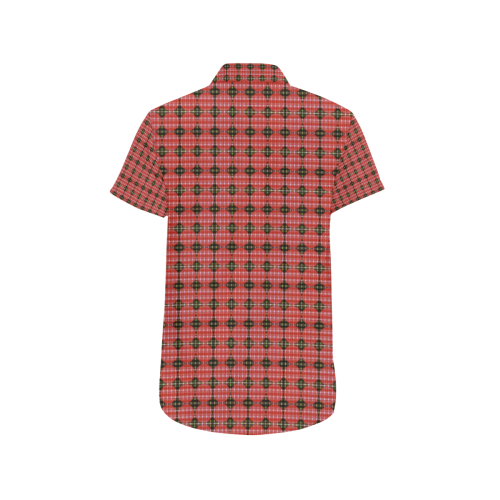 plaid8j3 Men's All Over Print Short Sleeve Shirt (Model T53)