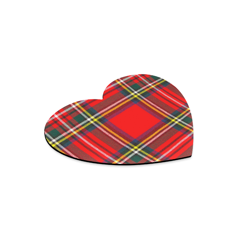 STEWART ROYAL MODERN HEAVY WEIGHT TARTAN Heart-shaped Mousepad