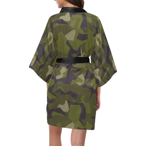 swedish M90 woodland camouflage Kimono Robe