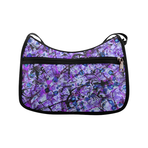 Purple Grunge Chaos Crossbody Bags (Model 1616)