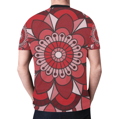 MANDALA HIBISCUS BEAUTY New All Over Print T-shirt for Men (Model T45)