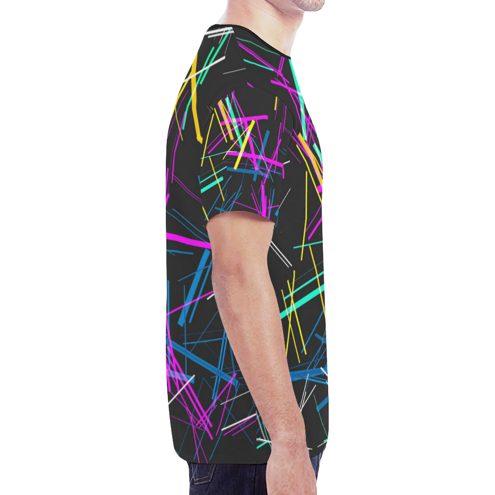 New Pattern factory 1A by JamColors New All Over Print T-shirt for Men/Large Size (Model T45)