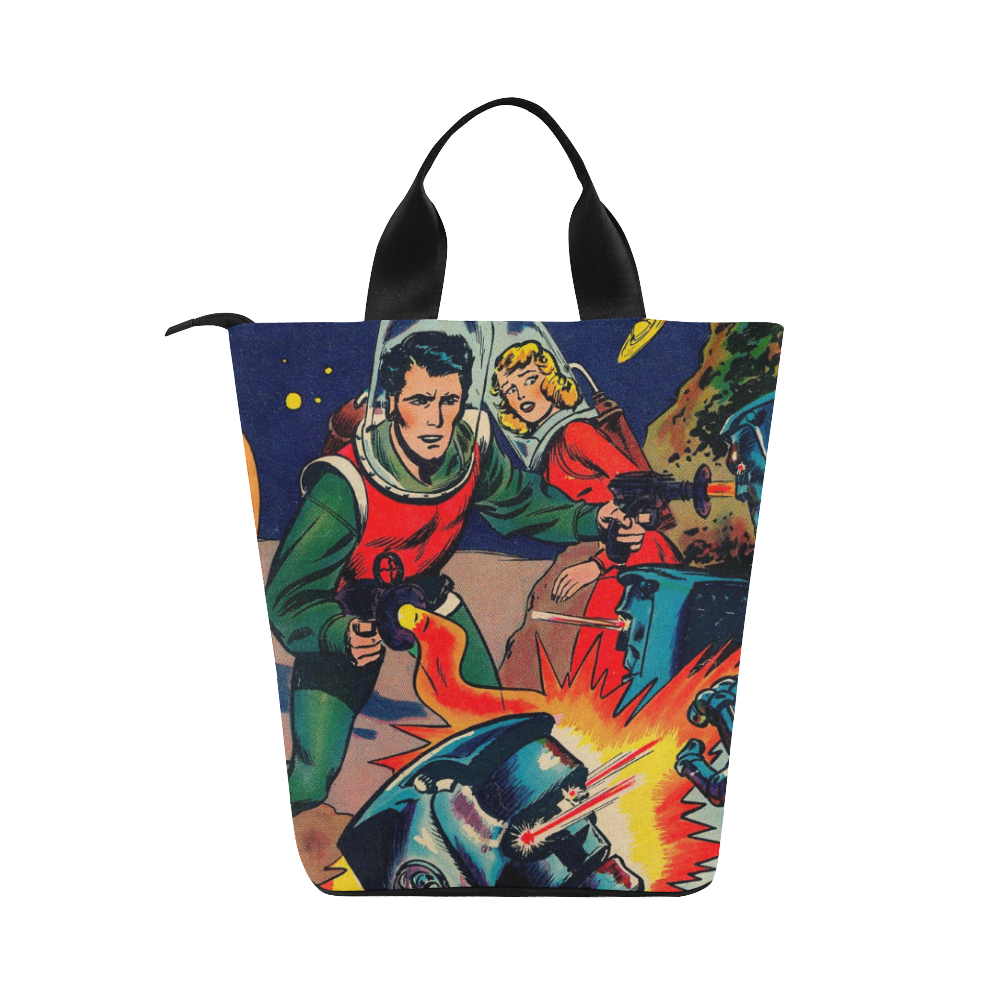 Battle in Space Nylon Lunch Tote Bag (Model 1670)