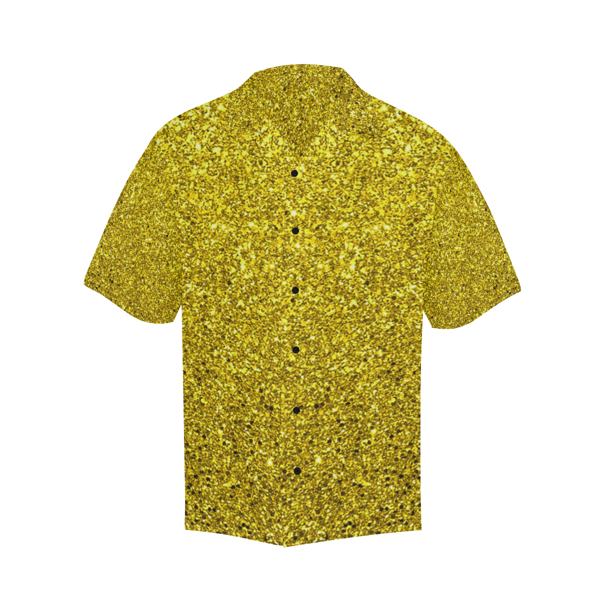 gold  glitter Hawaiian Shirt (Model T58)