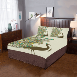 Art-Peacock-V6 1 3-Piece Bedding Set