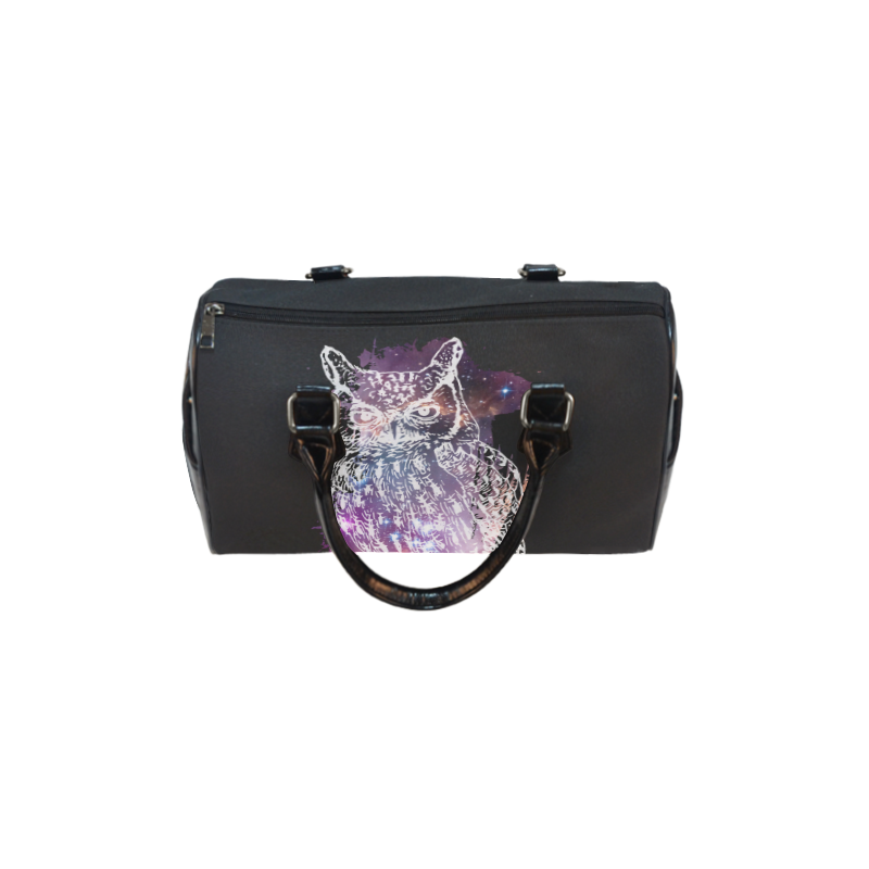 Cosmic Owl - Galaxy - Hipster Boston Handbag (Model 1621)