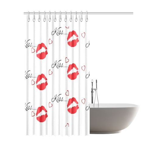 Kiss Shower Curtain 69"x84"
