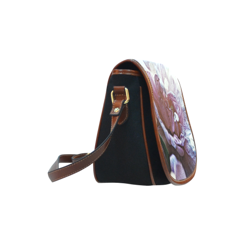 Impression Floral 10193 by JamColors Saddle Bag/Small (Model 1649)(Flap Customization)