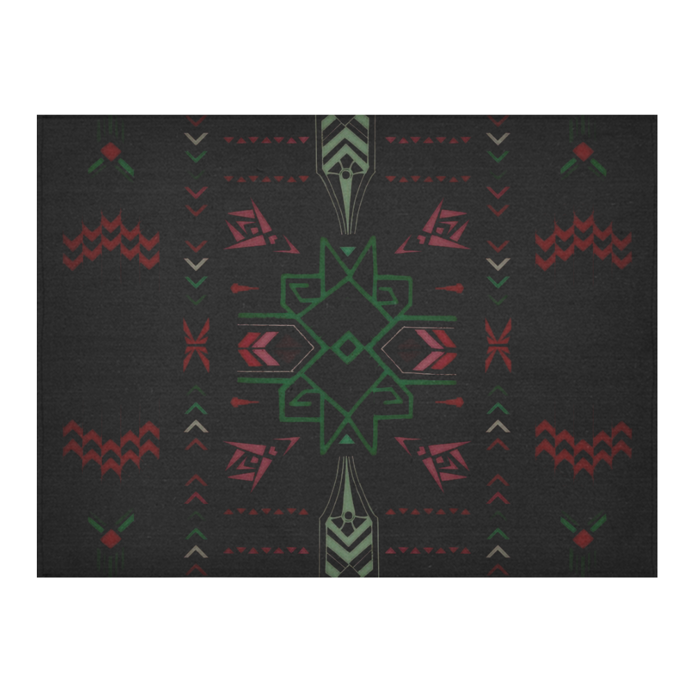Aztec Cotton Linen Tablecloth 52"x 70"
