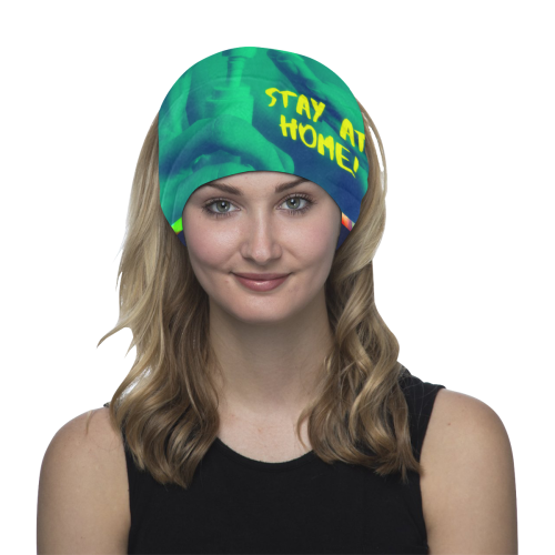 stay at home sanitize duotone green Multifunctional Headwear