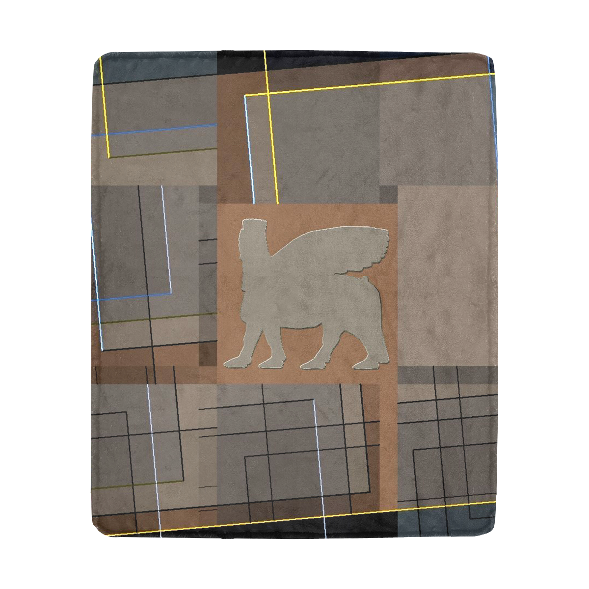 Abstract Winged bull Art Ultra-Soft Micro Fleece Blanket 50"x60"