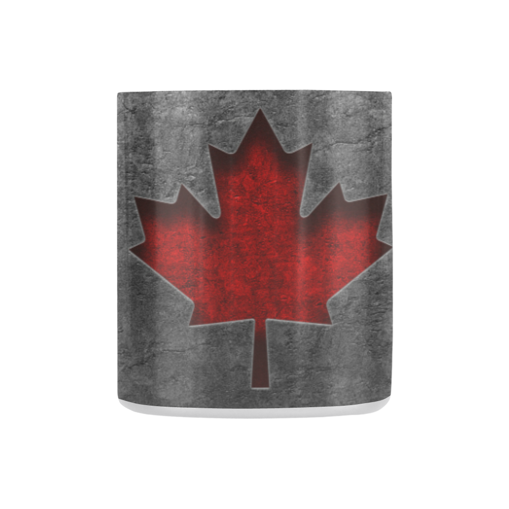 Canadian Flag Stone Texture Classic Insulated Mug(10.3OZ)