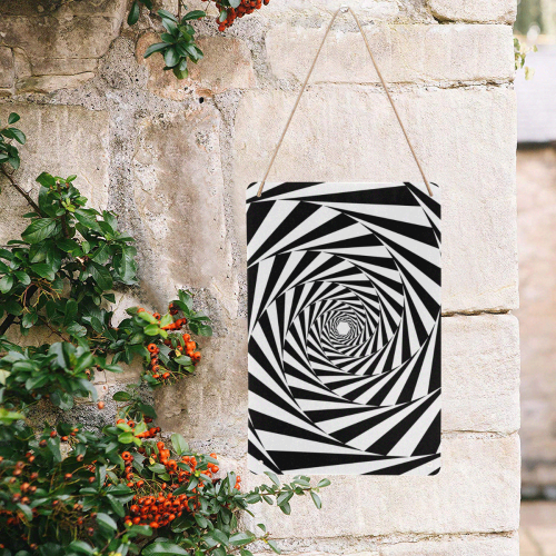 Spiral Metal Sign 8"x12"