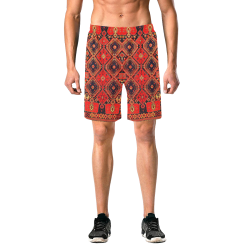 Azerbaijan Pattern 3 Men's All Over Print Elastic Beach Shorts (Model L20)