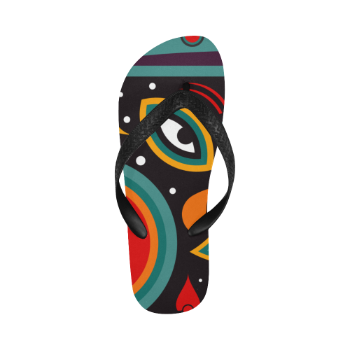 ceremonial tribal Flip Flops for Men/Women (Model 040)