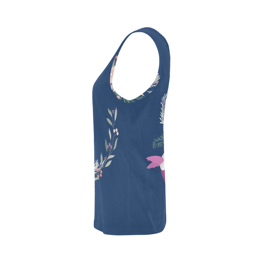 Nature Animals - The Spring Of Hummingbirds All Over Print Tank Top for Women (Model T43)
