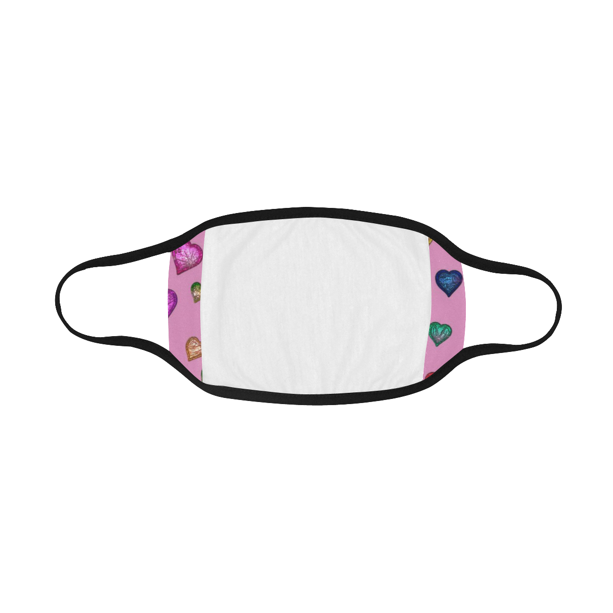 Shimmering hearts Mouth Mask