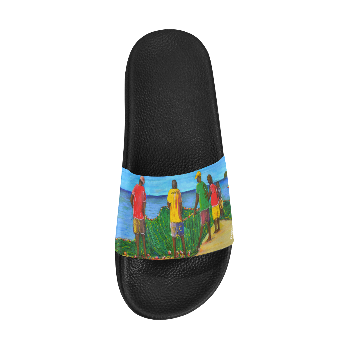 manusartgnd Men's Slide Sandals/Large Size (Model 057)