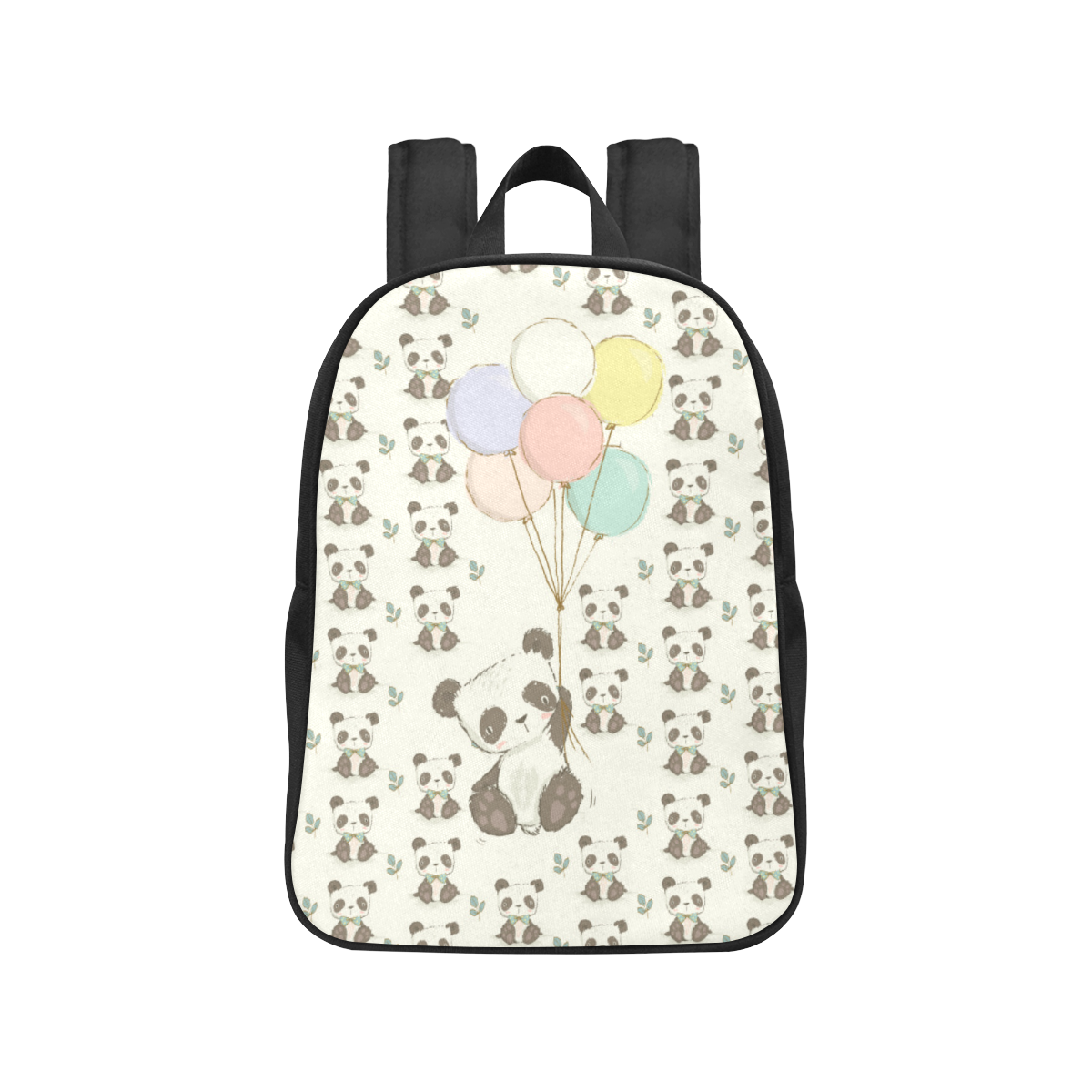 Balloon Panda Fabric School Backpack (Model 1682) (Medium)