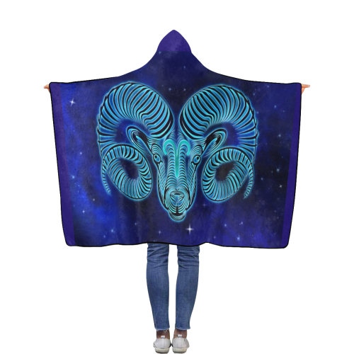 Aries design Flannel Hooded Blanket 40''x50''
