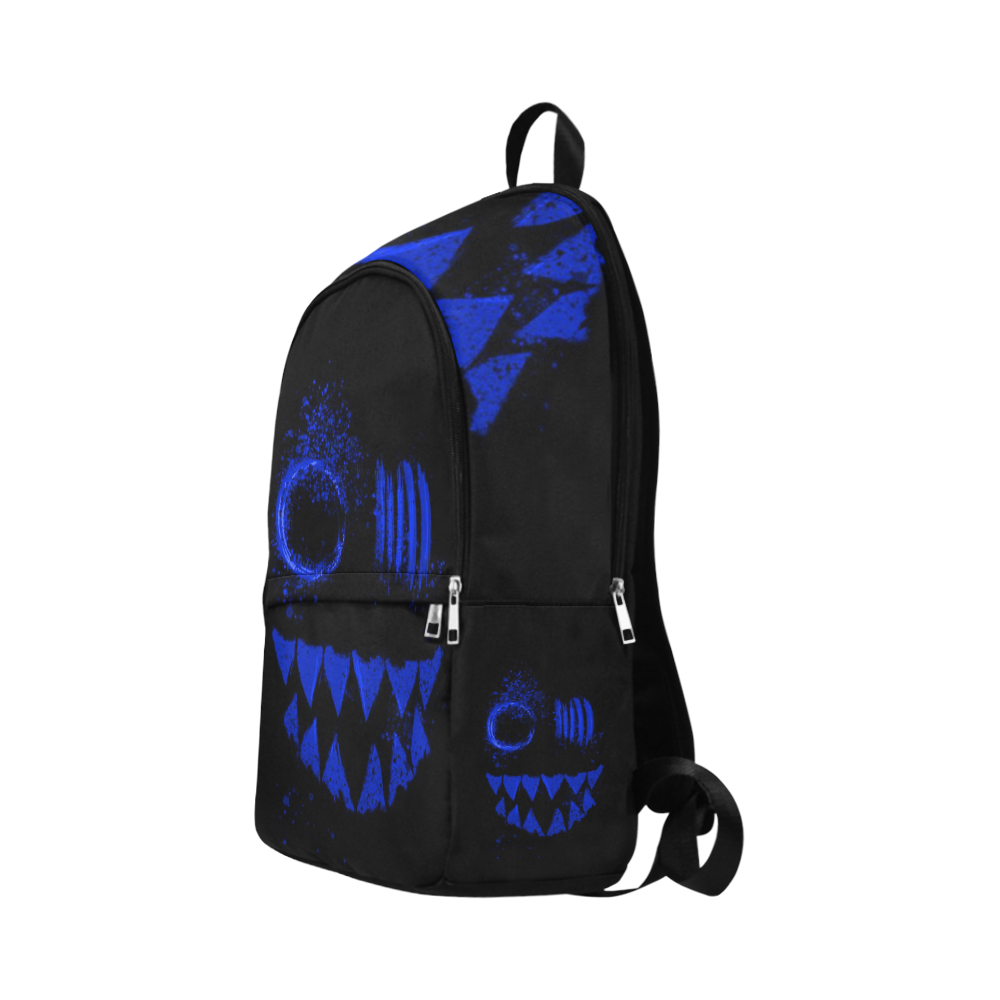Woke Blue Rave Monster Festival Fabric Backpack for Adult (Model 1659)