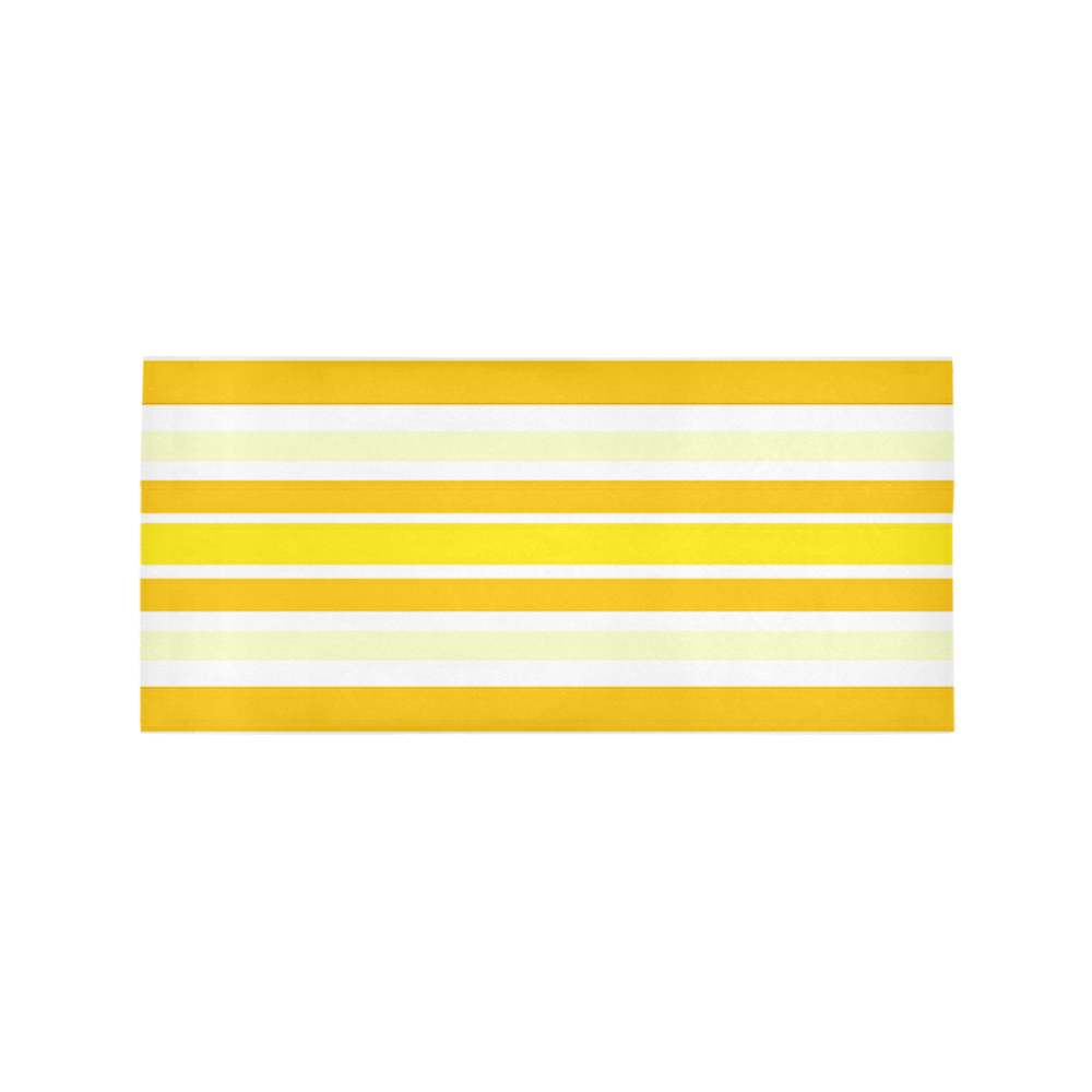 Sunshine Yellow Stripes Area Rug 7'x3'3''