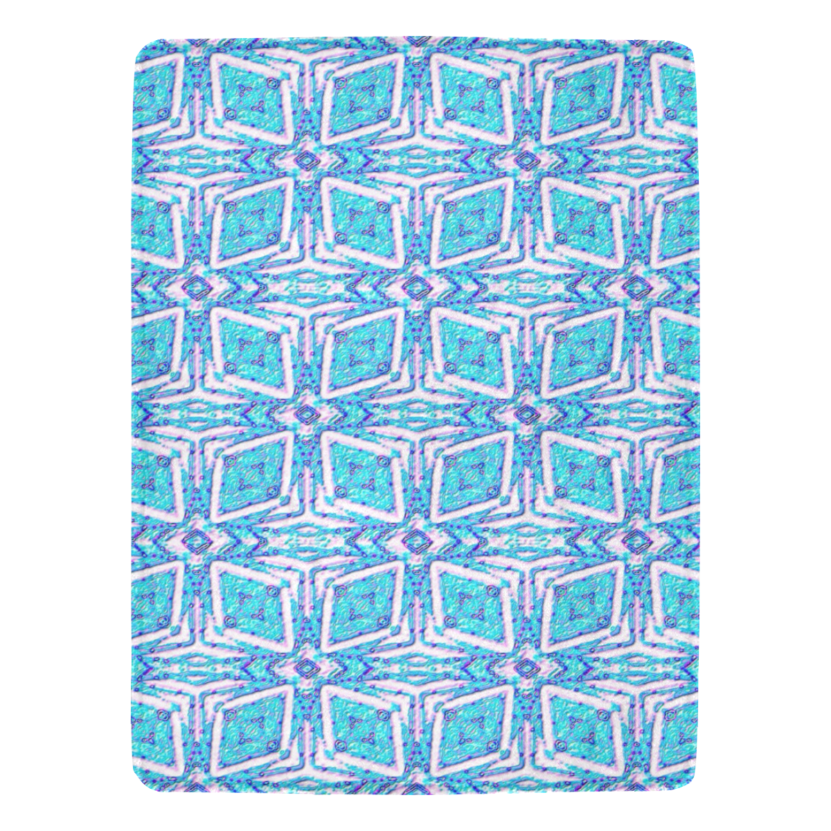 geometric doodle 1 Ultra-Soft Micro Fleece Blanket 60"x80"