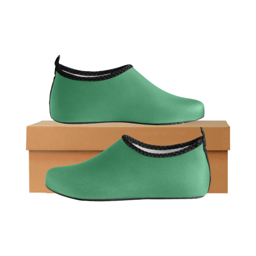 color sea green Kids' Slip-On Water Shoes (Model 056)