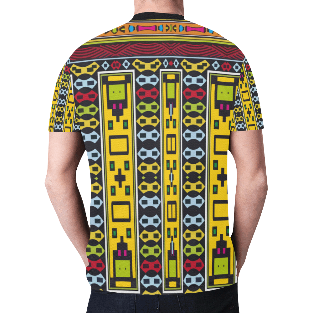 Shapes rows New All Over Print T-shirt for Men (Model T45)