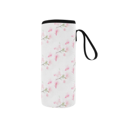 Pattern Orchidées Neoprene Water Bottle Pouch/Small