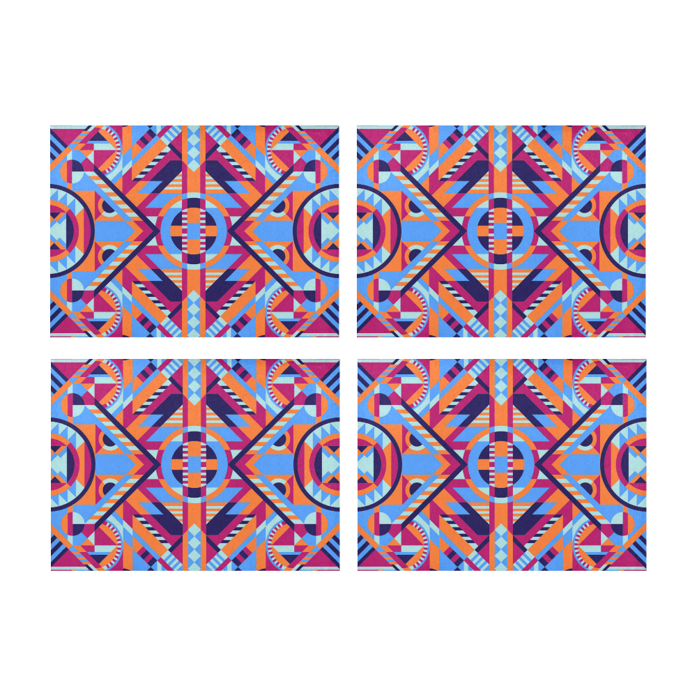 Modern Geometric Pattern Placemat 14’’ x 19’’ (Set of 4)