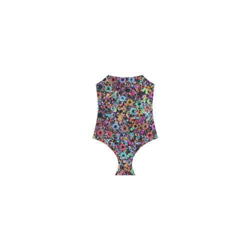 Vivid floral pattern 4181C by FeelGood Strap Swimsuit ( Model S05)