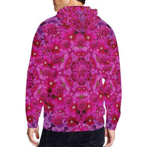 flower suprise to love and enjoy All Over Print Full Zip Hoodie for Men (Model H14)