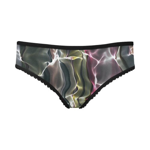 Abstract Wavy Mesh Women's All Over Print Girl Briefs (Model L14)