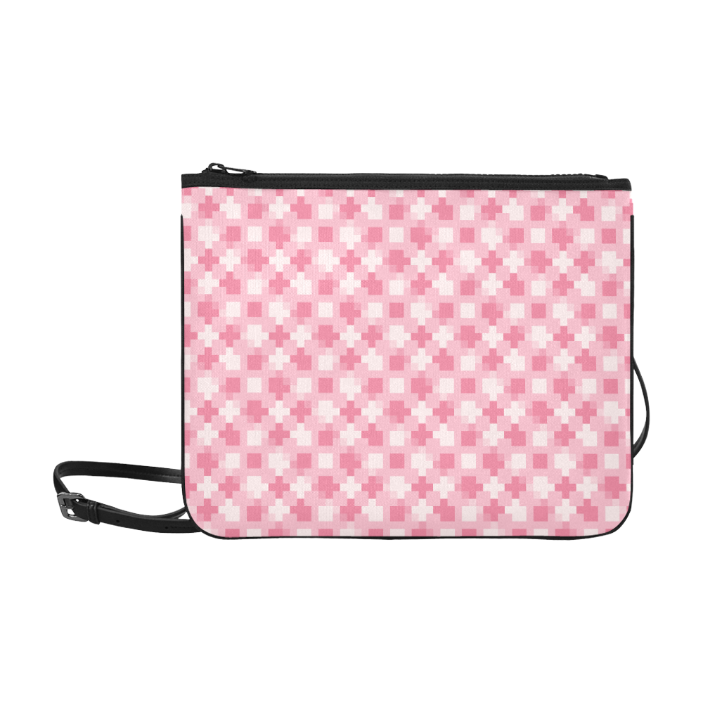 pink pattern Slim Clutch Bag (Model 1668)
