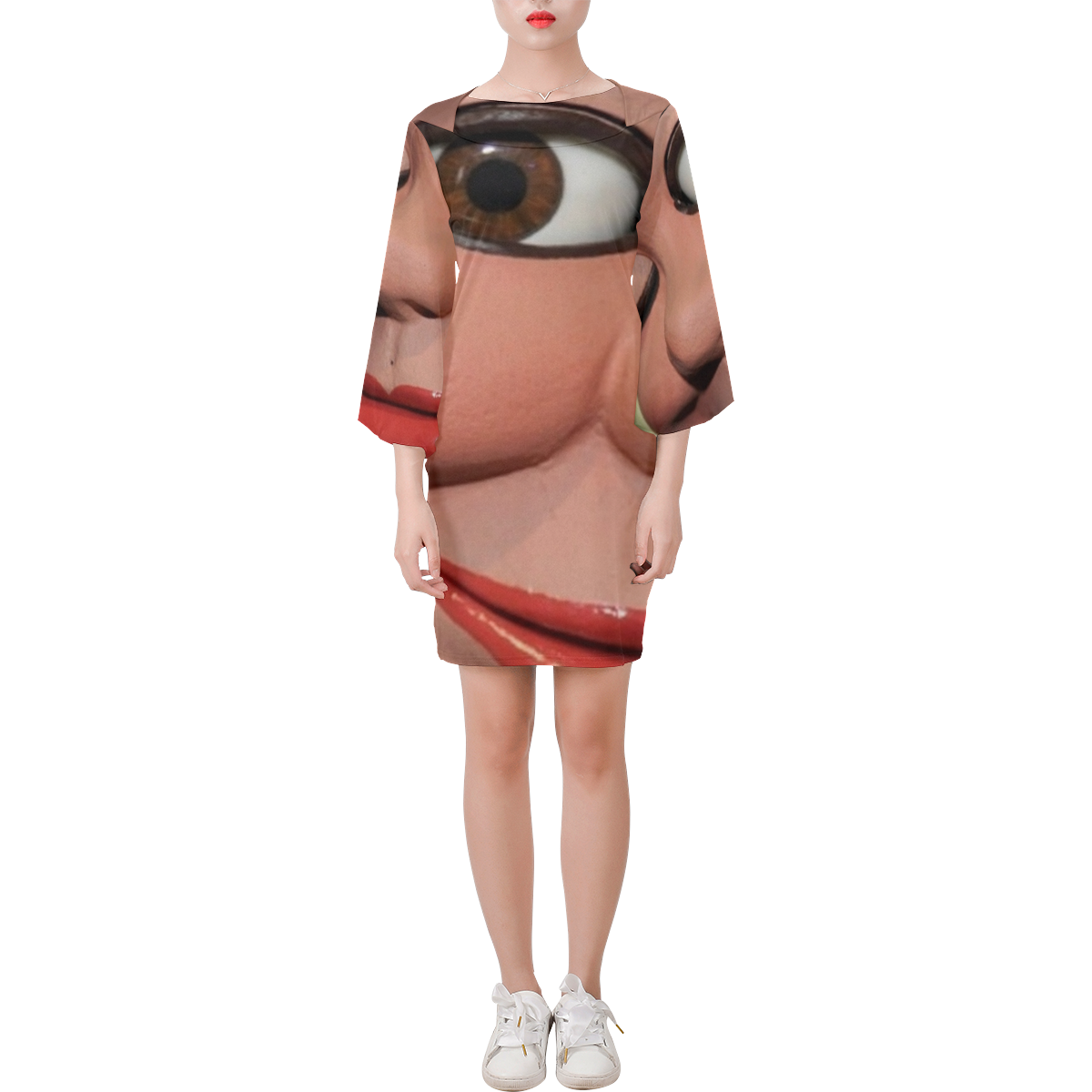 Puppet Fashion Show Bell Sleeve Dress (Model D52)