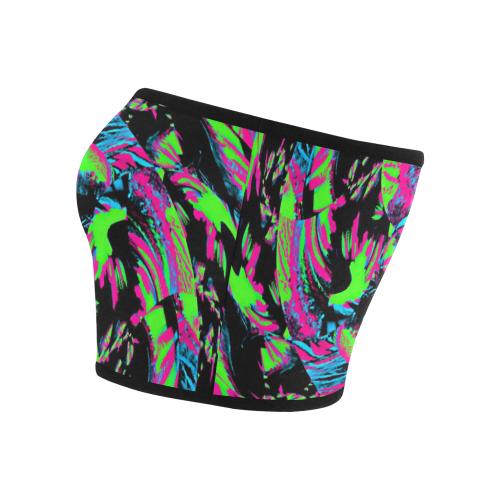 80s Blacklight Pattern Bandeau Top