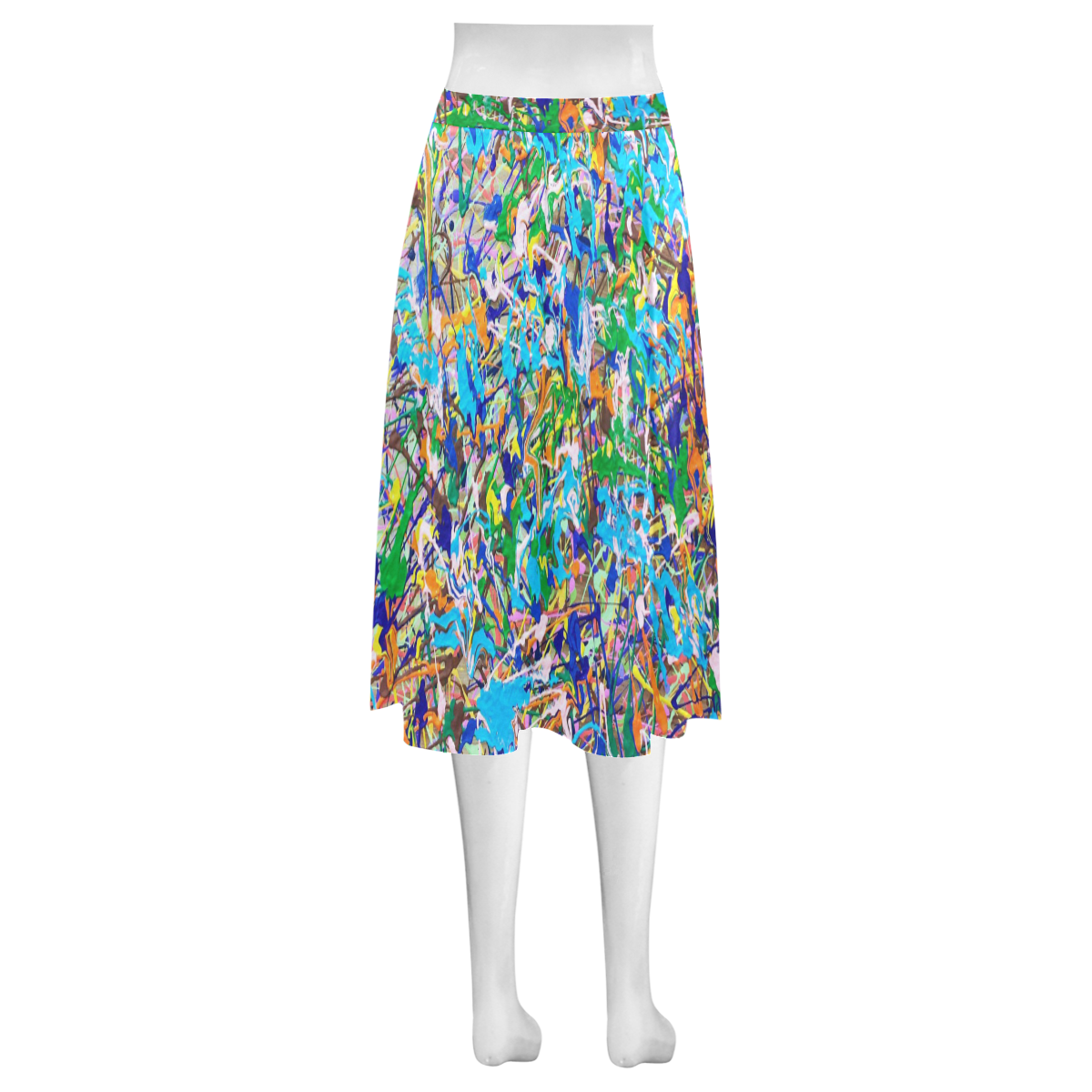 Chill Mnemosyne Women's Crepe Skirt (Model D16)