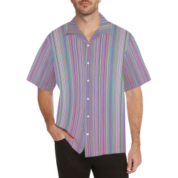 Broken TV screen rainbow stripe Hawaiian Shirt (Model T58)