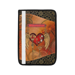 Steampunk, wonderful heart with wings Car Seat Belt Cover 7''x10''