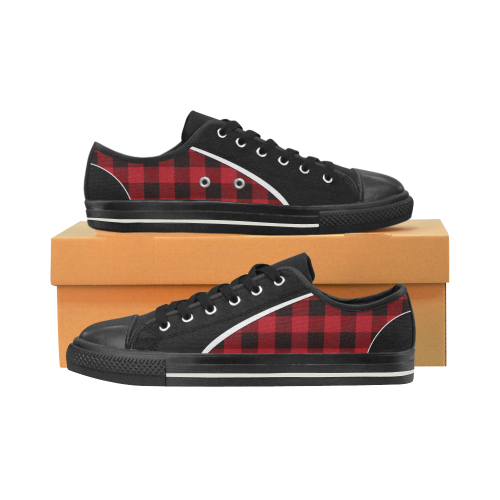 RED W Women's Classic Canvas Shoes (Model 018)